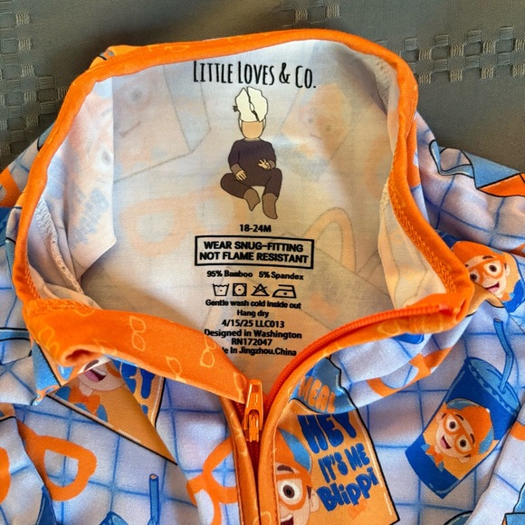 BNWT Little Loves & Co Blippi Bamboo Zippy 18-24m - Picture 5 of 7